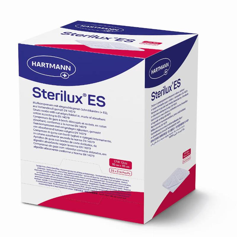 Марлеві серветки Sterilux® ES, 10см х 10см, стерильні, 2шт. в пакунку